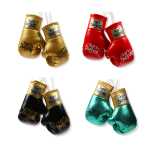 NoBoxingNoLife Mini Boxing Gloves Keychain Charm Pendant Car Decoration